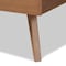 Baxton Studio Amira Mid-Century Modern Transitional Ash Walnut Finished Wood King Size Platform Bed 180-11157-9409-Zoro - alternate 7